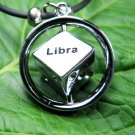 Stainless Steel Horoscope Zodiac Rhombus Pendant Libra