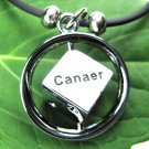 Stainless Steel Horoscope Zodiac Rhombus Pendant Cancer