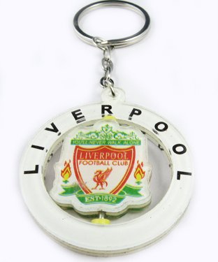Liverpool Football FC Rotatable Acrylic Key Chain Ring
