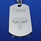 Stainless Steel NBA Dog Tag Necklace Atlanta Hawks New
