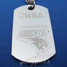 Stainless Steel NBA Dog Tag Necklace Charlotte Bobcats