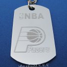 Stainless Steel NBA Dog Tag Necklace Indiana Pacers