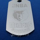Stainless Steel NBA Dog Tag Necklace Memphis Grizzlies