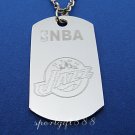 Stainless Steel NBA Dog Tag Necklace Pendant Jazz New