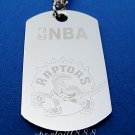 Stainless Steel NBA Dog Tag Necklace Toronto Raptors