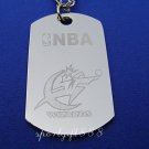 Stainless Steel NBA Dog Tag Necklace Washington Wizards
