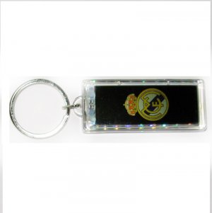Real Madrid FC Club solar powered key chain keyring-LCD