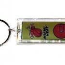 Miami Heat NBA solar powered key chain keyring-LCD