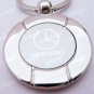 Round Car Chrome Keyring Key Chain New Mercedes Benz