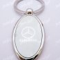Oval Car Chrome Keyring Key Chain New Mercedes Benz