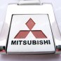 Rectangular Car Chrome Keyring Key Chain New Mitsubishi