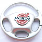 Steering Wheel Car Chrome Keyring Key Chain New Volvo