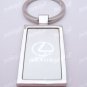 Rectangular Car Chrome Keyring Key Chain New Lexus