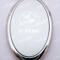 Oval Car Chrome Keyring Key Chain New BMW