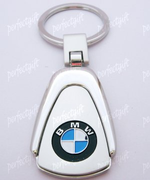 Car Chrome Keyring Key Chain New  BMW