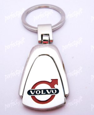 Car Chrome Keyring Key Chain New Volvo