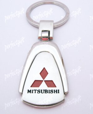 Car Chrome Keyring Key Chain New Mitsubishi