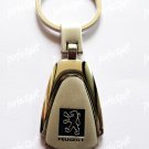 Car Chrome Keyring Key Chain New PEUGEOT