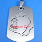 Taurus Stainless Steel Horoscope Zodiac Pendant Dog Tag 2-Piece New