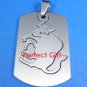Taurus Stainless Steel Horoscope Zodiac Pendant Dog Tag 2-Piece New