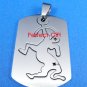 Sagittarius Stainless Steel Horoscope Zodiac Pendant Dog Tag 2-Piece