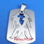 Gemini Stainless Steel Horoscope Zodiac Necklac Pendant Dog Tag 2-Piece
