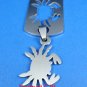 Cancer Stainless Steel Horoscope Zodiac Pendant Dog Tag 2-Piece