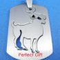 Aries Stainless Steel Horoscope Zodiac Necklace Pendant Dog Tag 2-Piece
