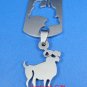 Aries Stainless Steel Horoscope Zodiac Necklace Pendant Dog Tag 2-Piece