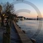 Cold December River - Historic Downtown Wilmington - 2034 - 8x10 Photo