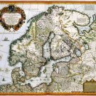 1656 Visscher Map of Norway Sweden, Finland--Reproduction