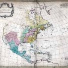 1754 Palarait Map of North America--Reproduction