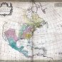 1754 Palarait Map of North America--Reproduction