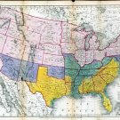 1864 Austin Civil War USA Map—Reproduction