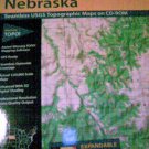 National Geographic Topo Map of Nebraska 5 CDs