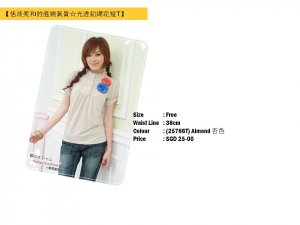 SImple high-neck blouse, with flower brouch