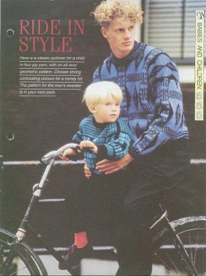 Knitting pattern for childs geometric pattern jumper