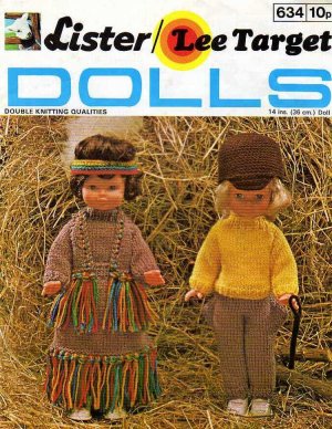 Vintage Knitting pattern Dolls Indian outfit or Riding outfit Lister 634. PDF