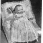 Vintage knitting pattern for tiny baby doll 6.5in. Womans Weekly. PDF