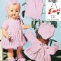 Vintage knitting pattern for baby dolls/reborns. Emu 8014