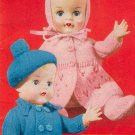 Vintage knitting booklet of dolls/reborn outftits. Weldons 402