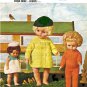 Vintage knitting pattern for Dolls clothes 12 - 20" dolls. Bairnswear 1695.