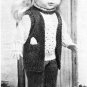 Vintage Knitting pattern for 13" 33cm standing type doll from a magazine. PDF