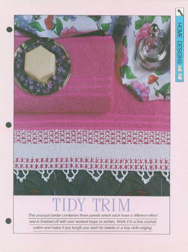 Crochet pattern for unusual border combining 3 different effect panels
