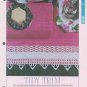Crochet pattern for unusual border combining 3 different effect panels
