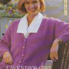 Knitting pattern for Ladies classic cardigan with a border of lace diamonds