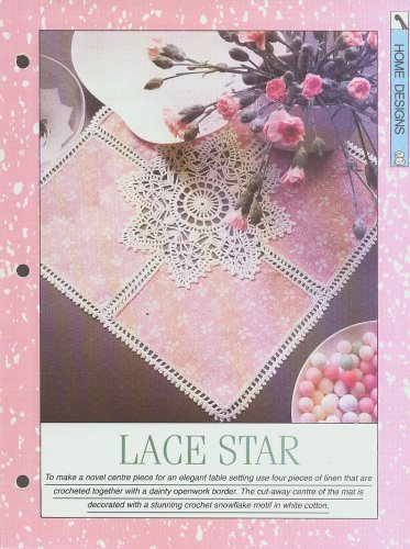 Crochet pattern for stunning table setting with a stunning snowflake motif