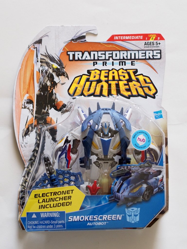 Transformers Prime Beast Hunters Smokescreen Deluxe Class Autobot Brand New