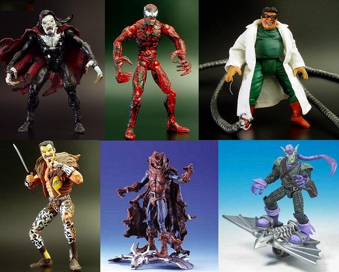 spider man villains marvel legends