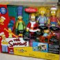 Simpsons Family Christmas Toys R Us 2001 WOS Playmates Living Room Playset Santa Homer Environment